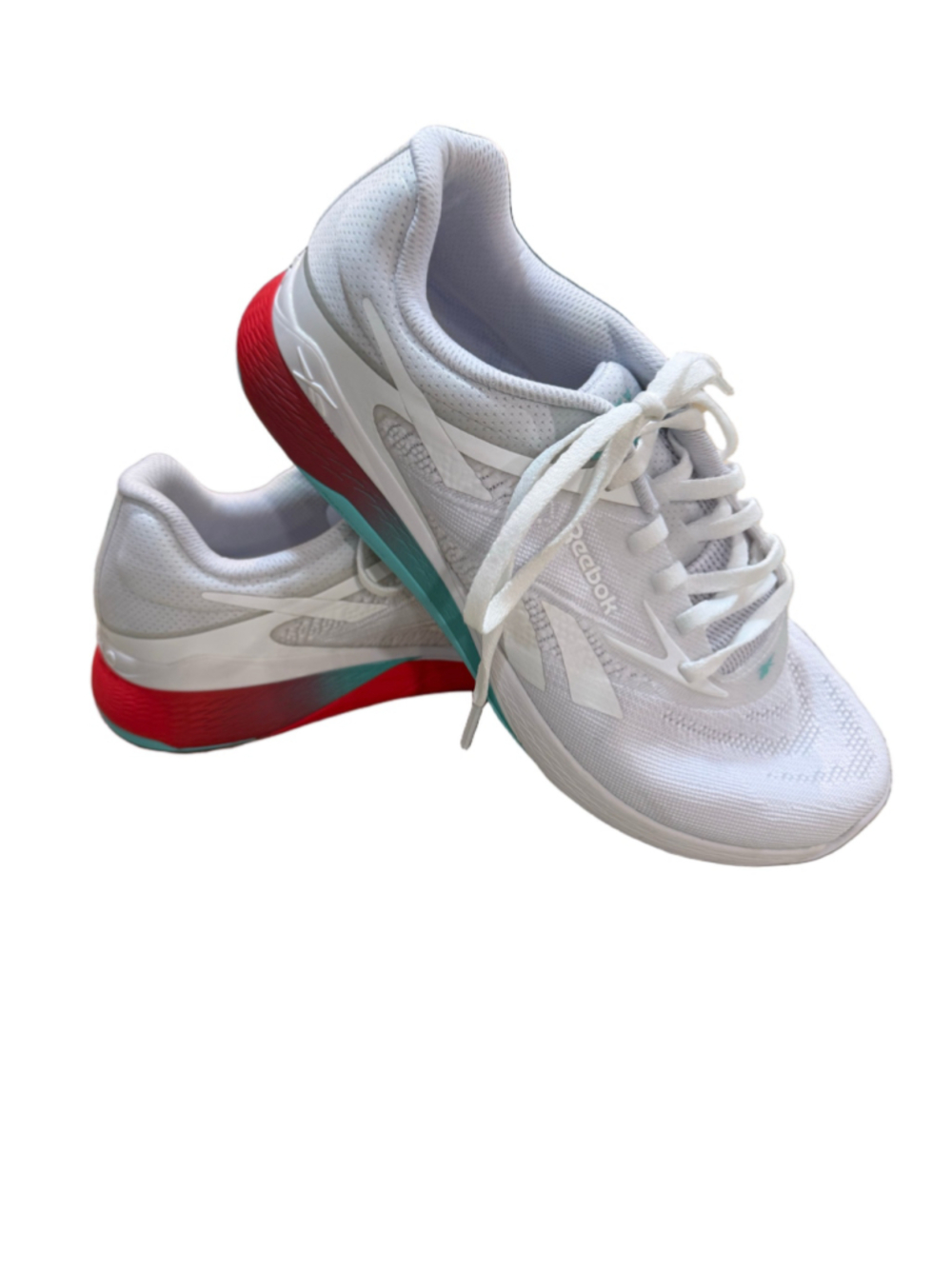 Women's Reebok Nano X1 Sneakers White Red Size 9